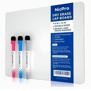 Dry Erase Lap Board Dual Sided